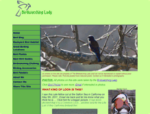 Tablet Screenshot of birdwatchinglady.com